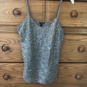 BRAND NEW W/ TAG EXPRESS SEQUIN TANK TOP